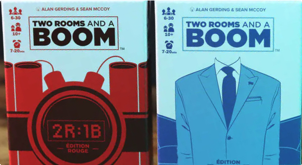 Two rooms and a BOOM (red & blue)